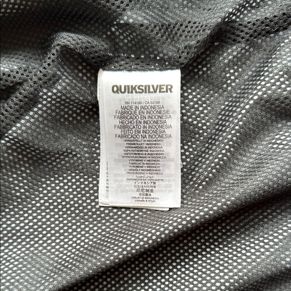 Quiksilver Men's Windbreaker Black Jacket Large - Picture 5 of 7